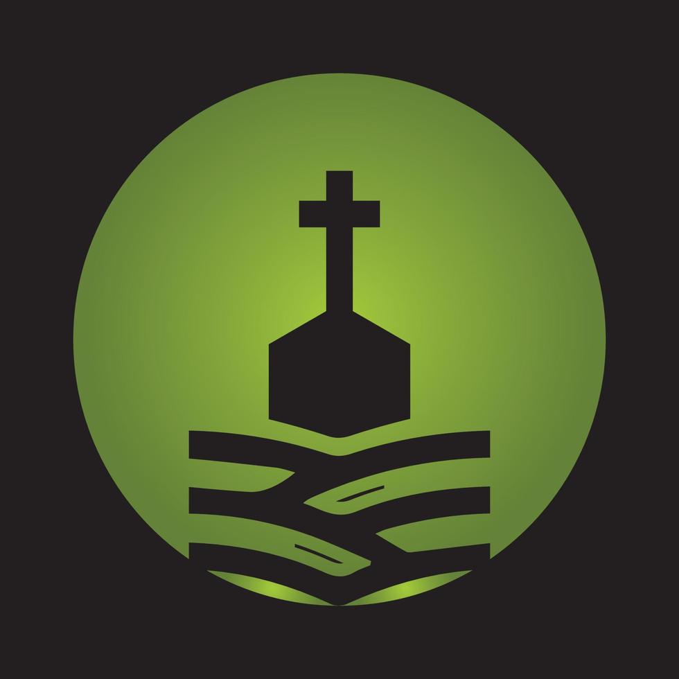 kyrkans logotyp design inspiration vektor lager