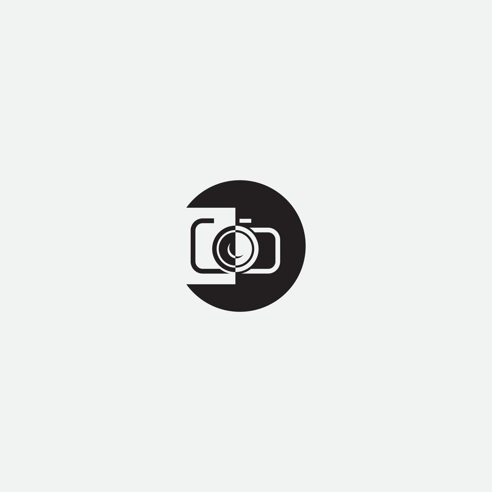 abstrakt kamera logotyp vektor designmall för professionell fotograf eller fotostudio