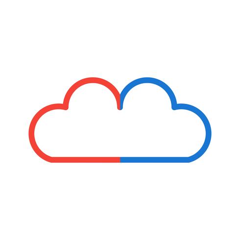 Cloud-Icon-Design vektor