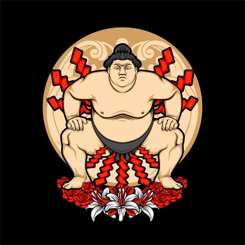 japanische Sumo-Illustration vektor