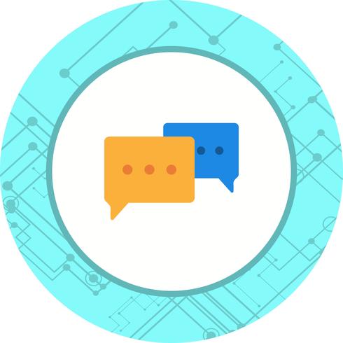 Konversation Icon Design vektor