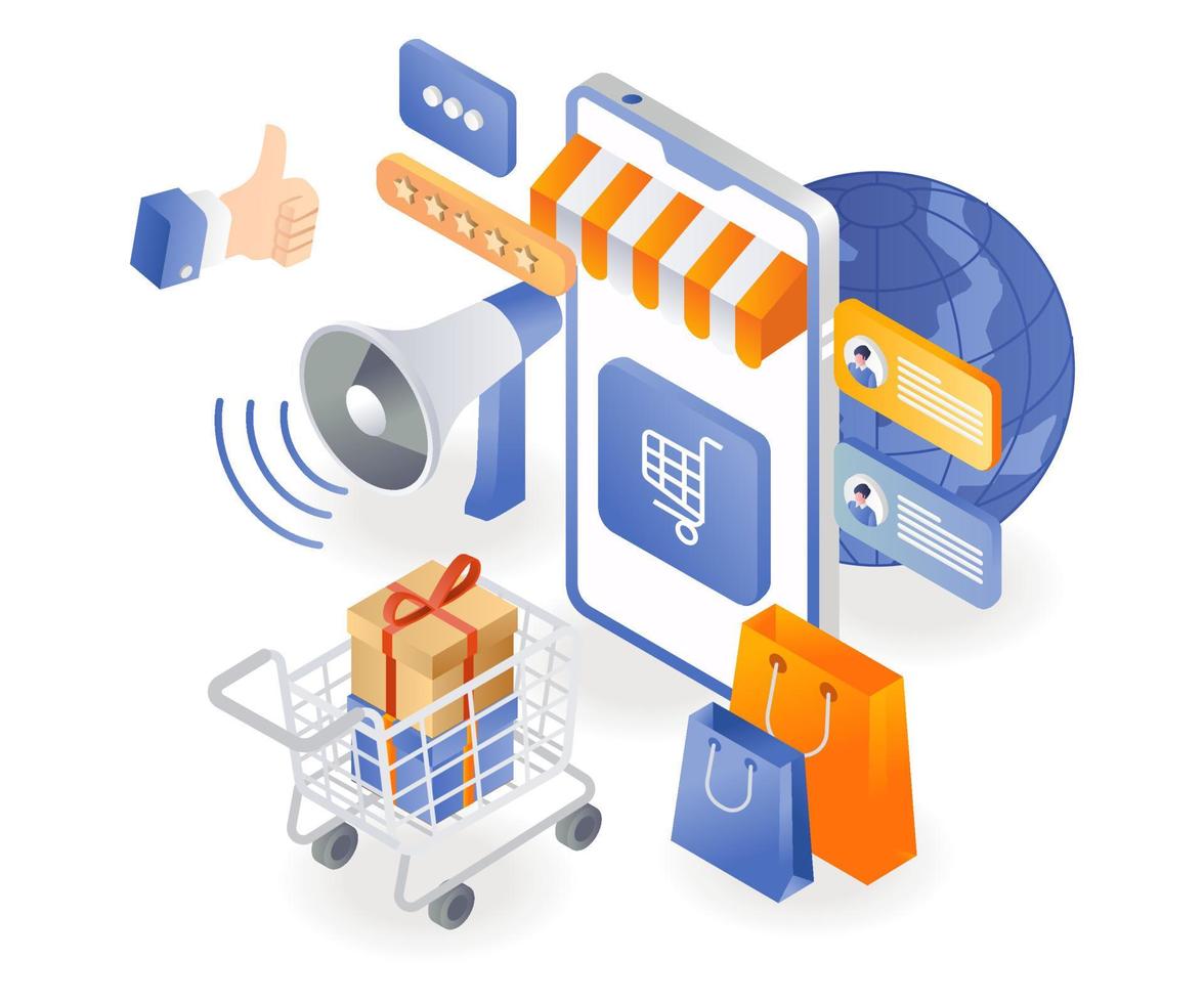 e-handelsbutik för världens online shoppingtransaktioner vektor
