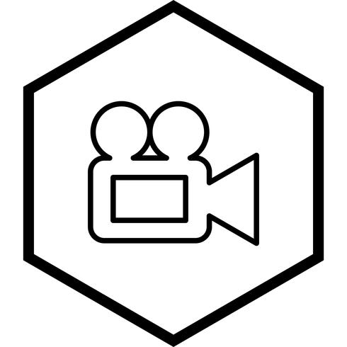 Videokamera-Icon-Design vektor