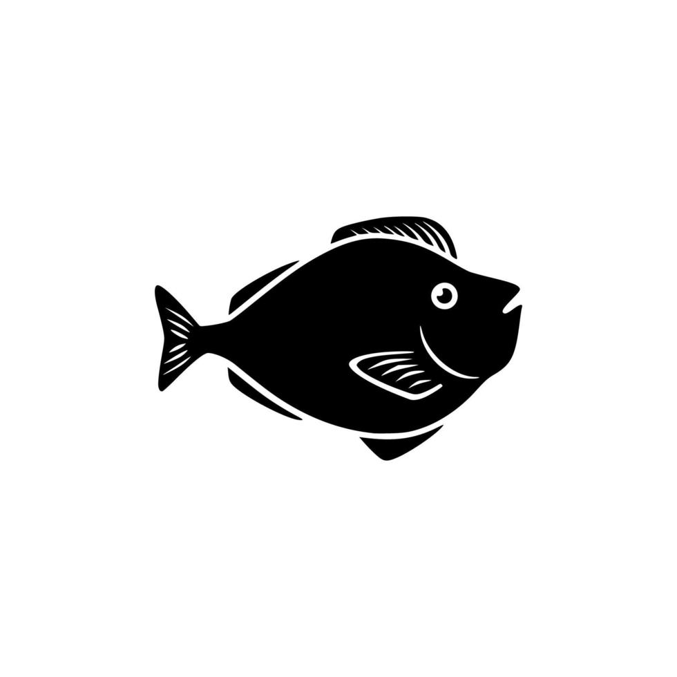 fisk ikon. vatten djur symbol - vektor logotyp mall.