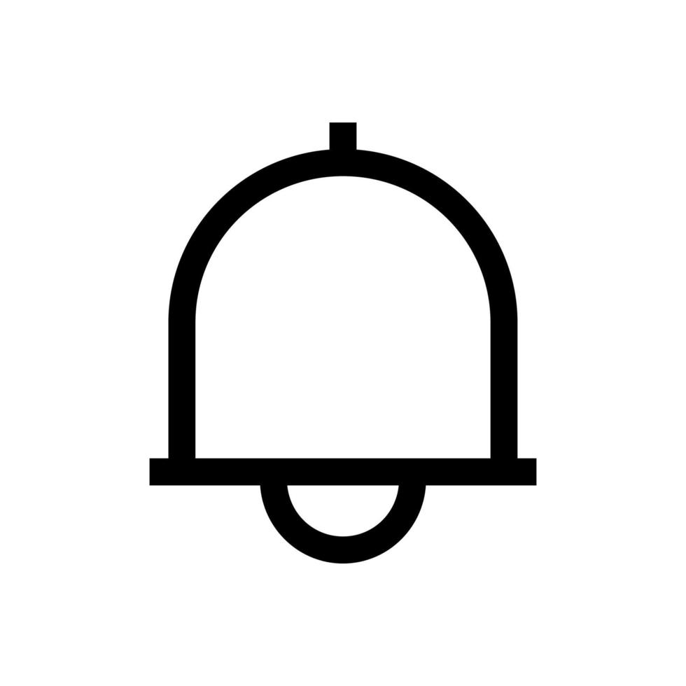 Glockensymbol im trendigen flachen Stil isoliert auf grauem Hintergrund. Benachrichtigungssymbol für Ihr Website-Design, Logo, App, Benutzeroberfläche. Vektorillustration, eps10. vektor