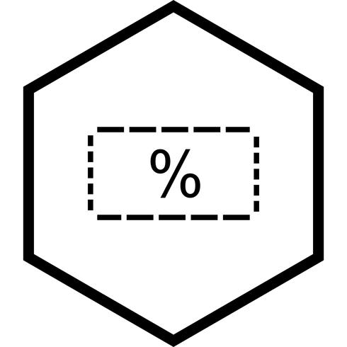 Rabatt Icon Design vektor