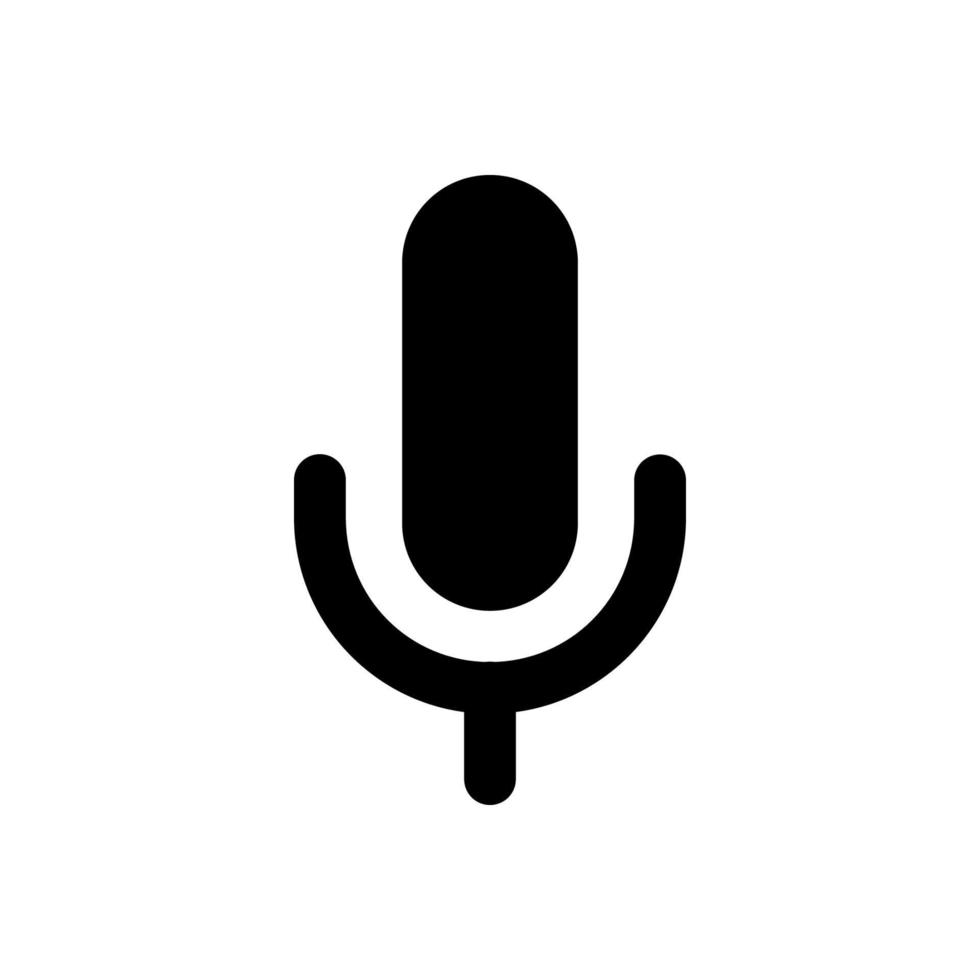 mikrofon vektor ikon, webbdesign ikon. röst vektor ikon, spela in. mikrofon - inspelningsstudio symbol. retro mikrofon ikon