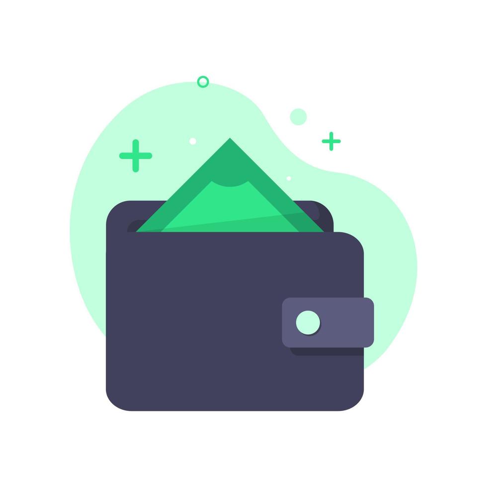 Geld abheben, E-Wallet Konzept Illustration flaches Design Vektor eps10 auffüllen. modernes grafisches Element für Landing Page, leere Zustands-UI, Infografik, Symbol