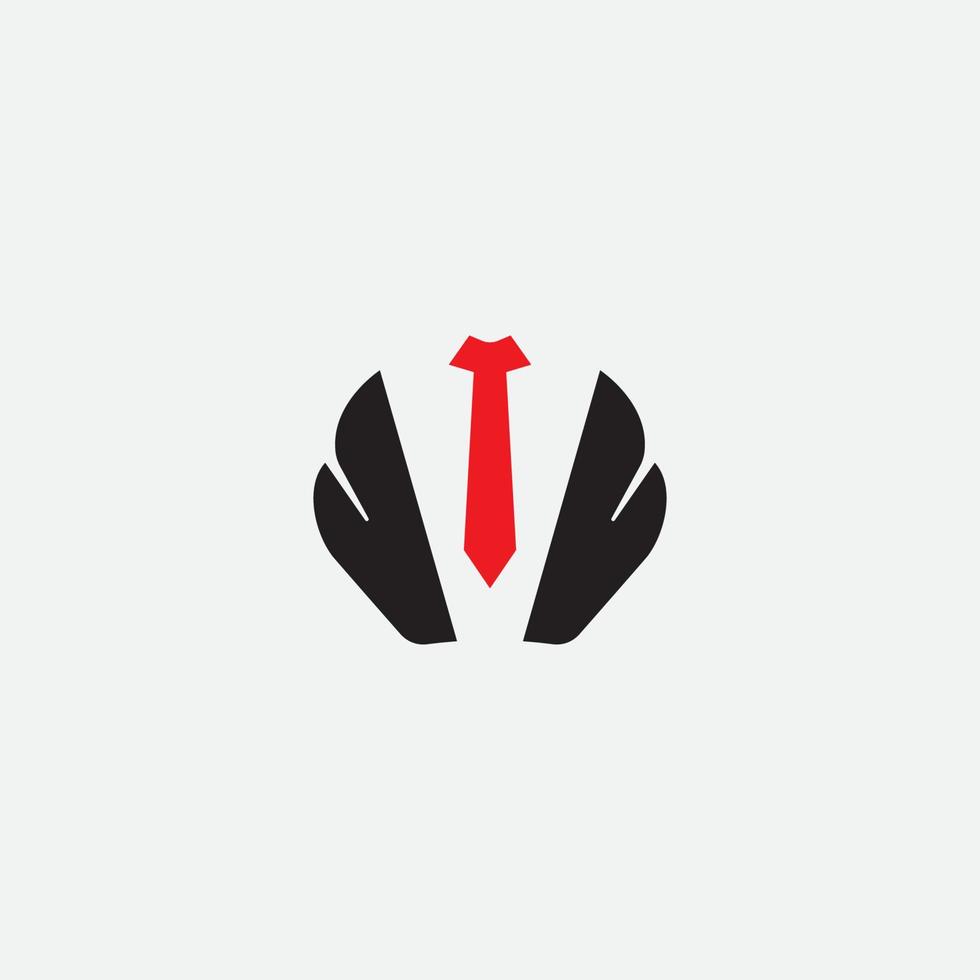 Smoking-Logo. Geschäftsmann-Logo. vektor