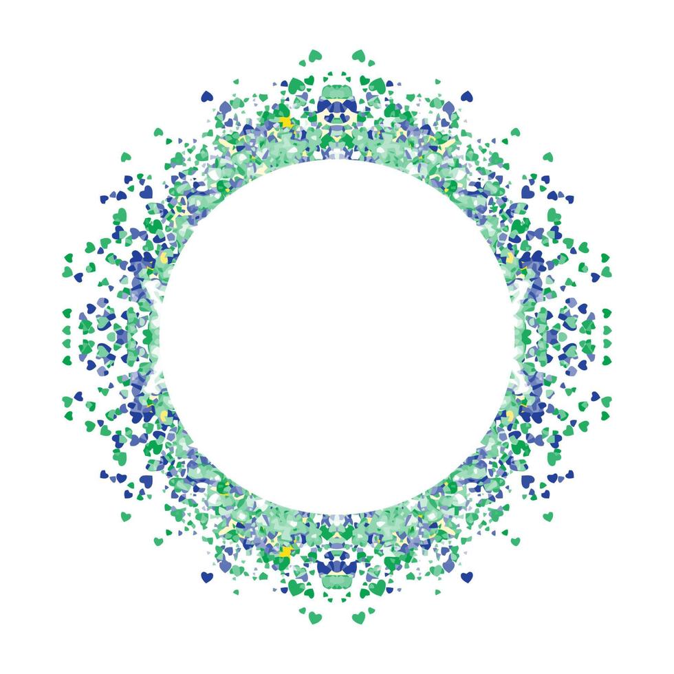 Kreisrahmen abstrakt platzen vektor