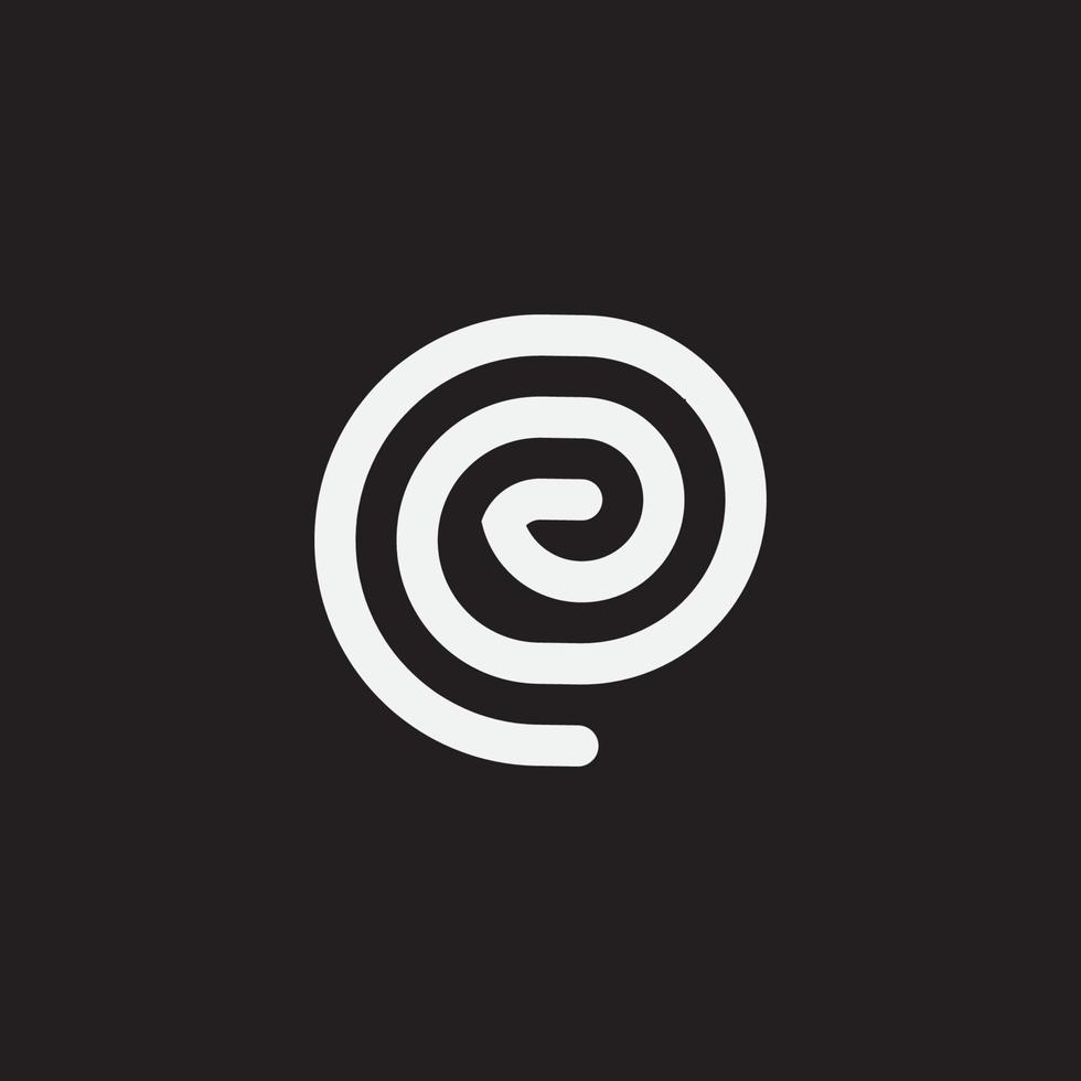 spiral logotyp koncept. swirl modern logotypdesign. vektor