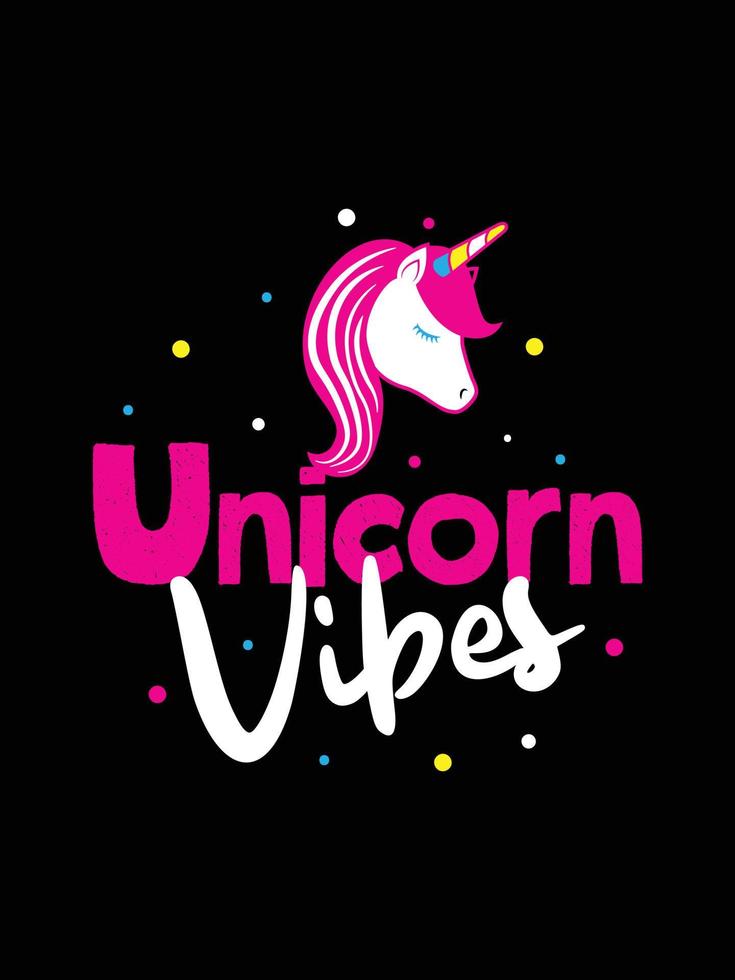 enhörningsvibbar. unicorn t-shirt design. vektor