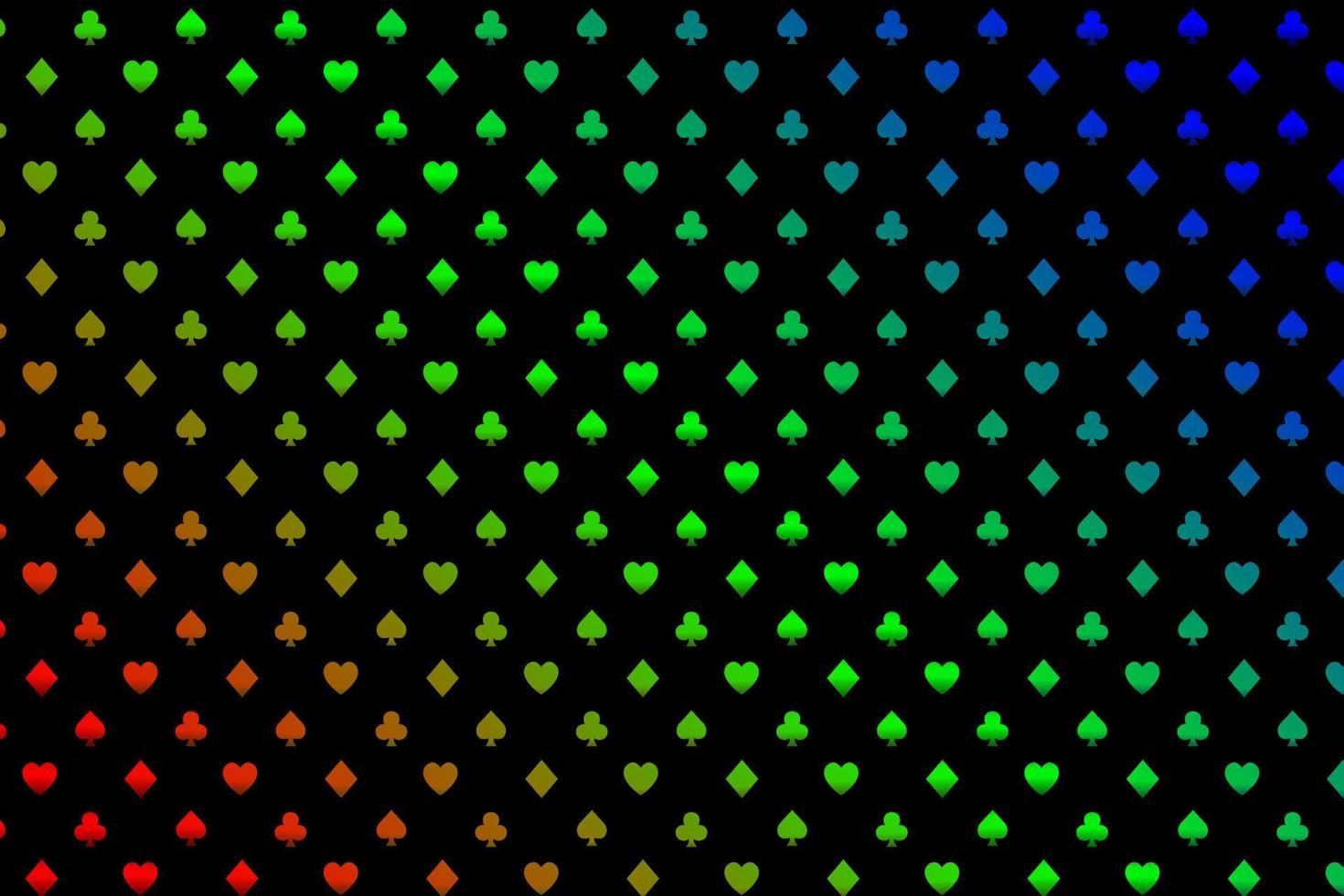 belysande poker former mönster bakgrund vektor