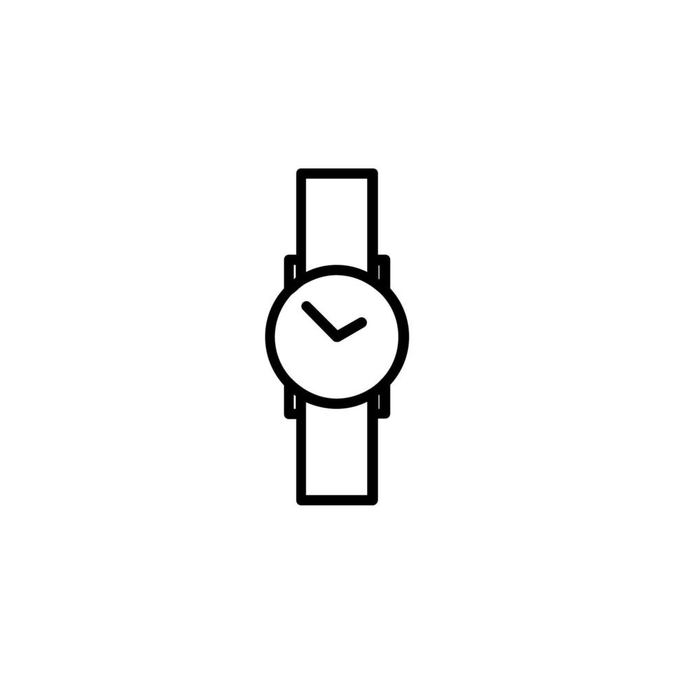 klocka, armbandsur, klocka, tidslinjeikon, vektor, illustration, logotyp mall. lämplig för många ändamål. vektor