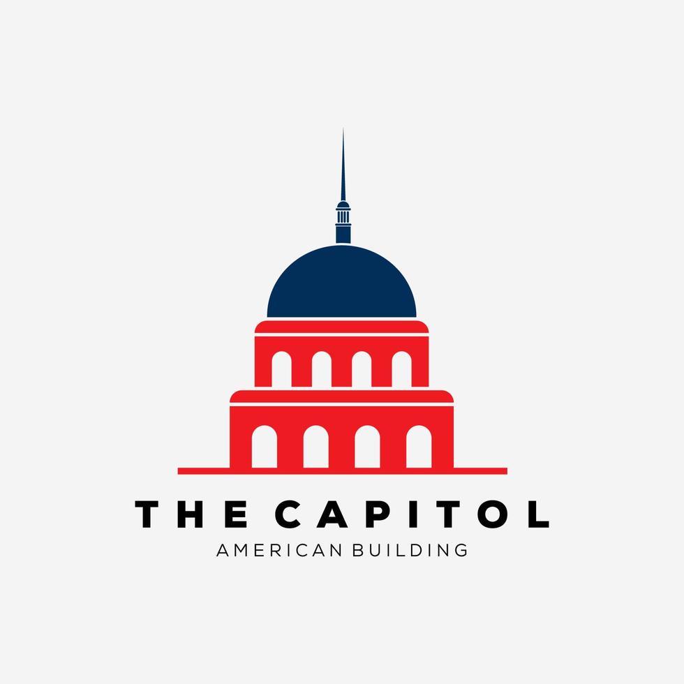 Logo der amerikanischen Hauptstadt vektor