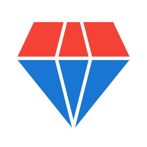 Diamant-Icon-Design vektor