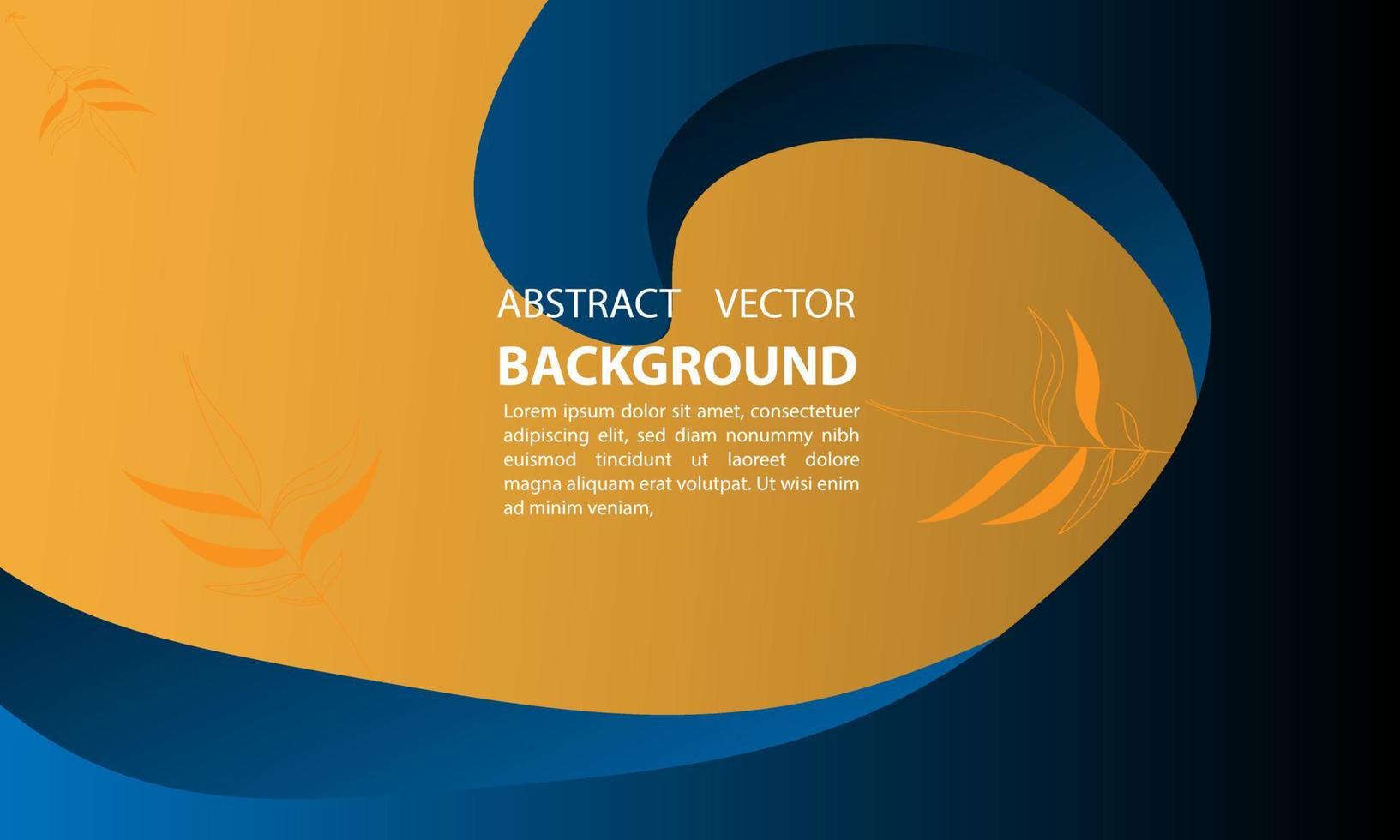 Hintergrund Abtrak Gradient geometrische flüssige Wellenform abstrakte Linien Vektor orange, für Poster, Banner und andere, Vektorillustrationsdesign eps 10