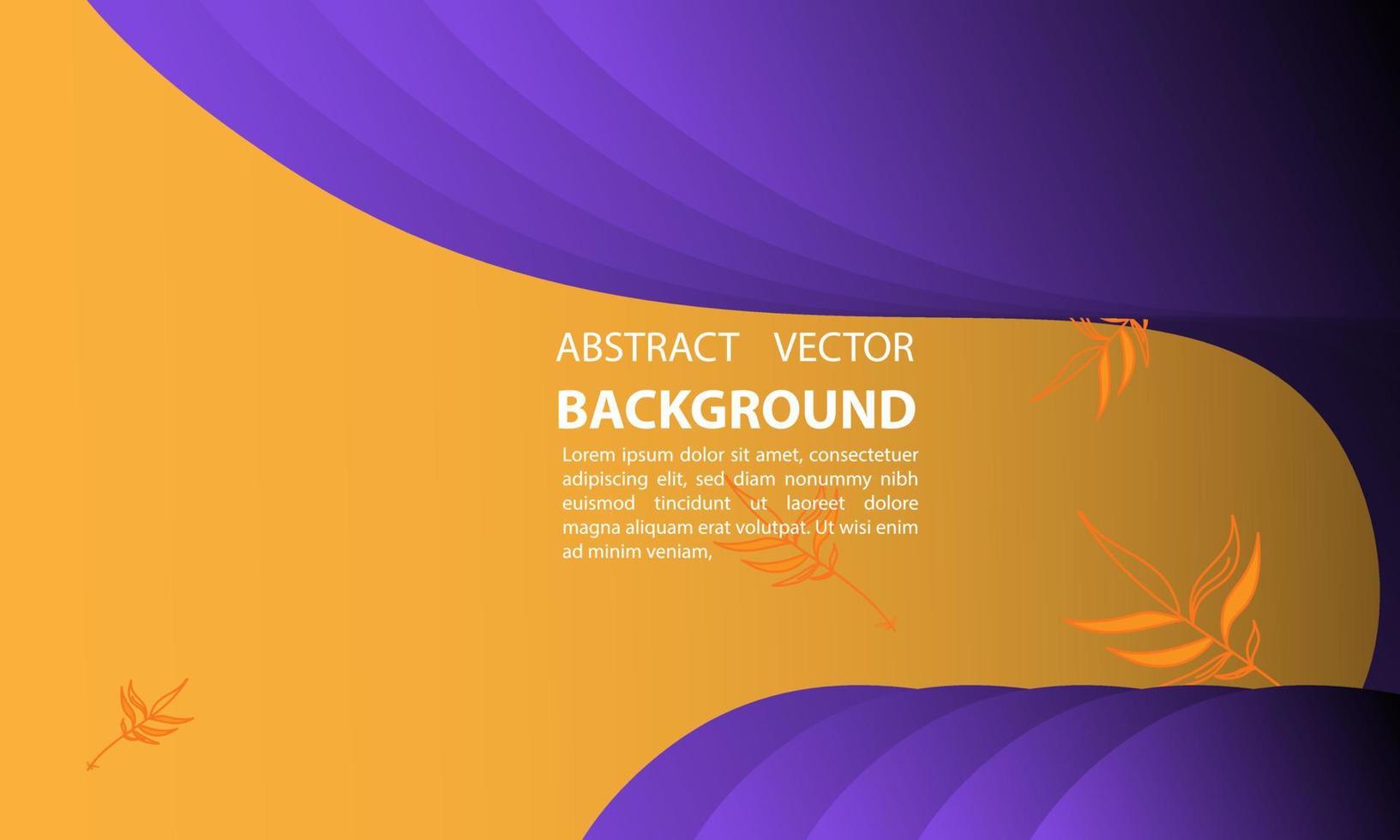 Hintergrund Abtrak Gradient geometrische flüssige Wellenform abstrakte Linien Vektor orange, für Poster, Banner und andere, Vektorillustrationsdesign eps 10