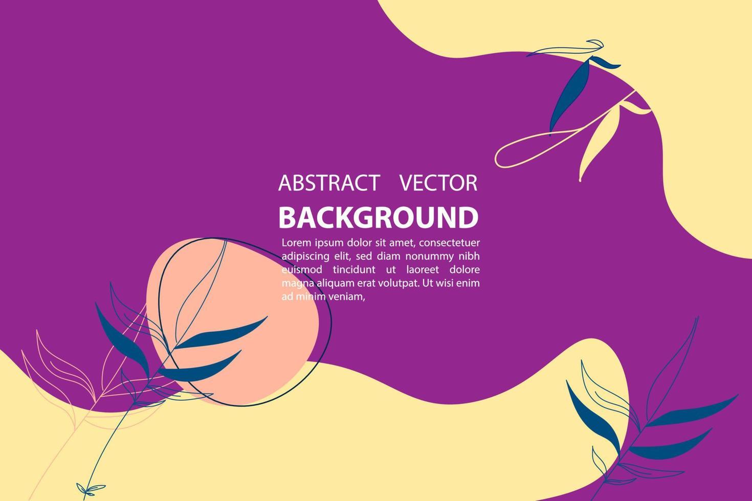 Hintergrund abtrak geometrische Natur Vektorform bunte Zierpflanzen, für Poster, Banner und andere, Vektordesign Illustration eps 10 vektor