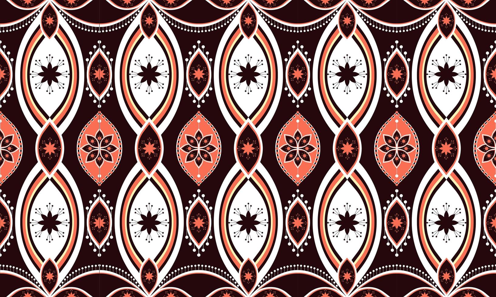 geometriska etniska mönster broderi .matta, tapeter, kläder, omslag, batik, tyg, vektor illustration broderi stil.