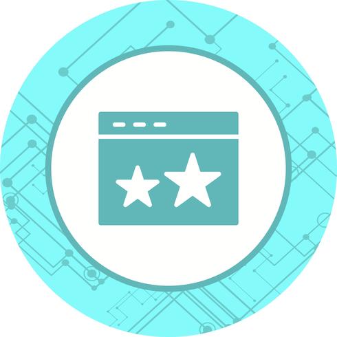 Starred Icon Design vektor