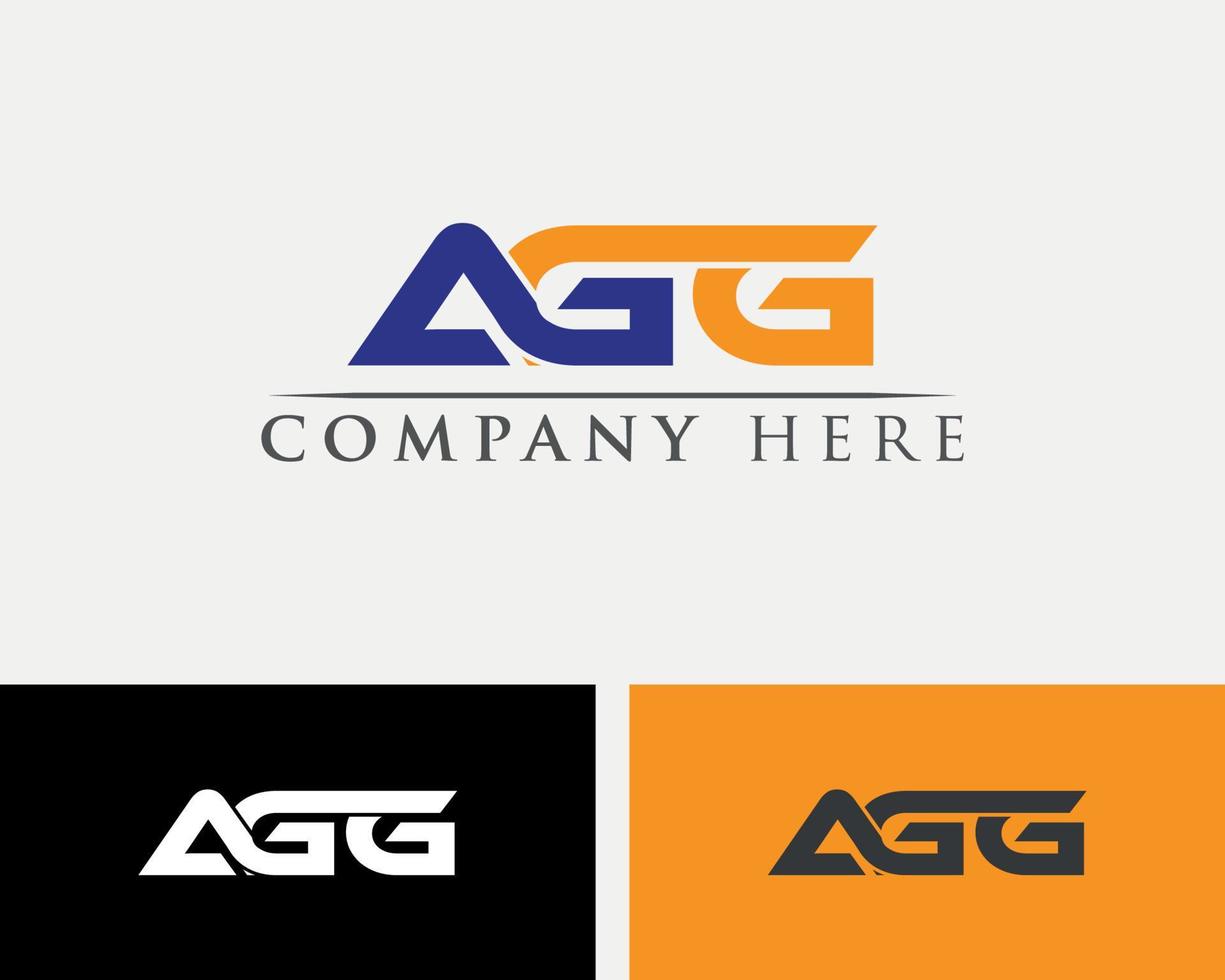 agg brev logotyp formgivningsmall vektor