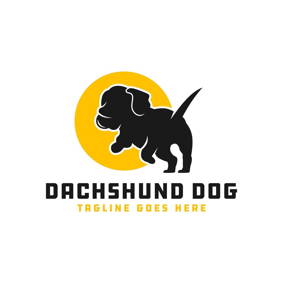 modernes Hundetierlogo vektor