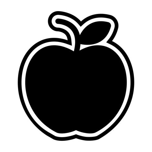 Apfel-Icon-Design vektor