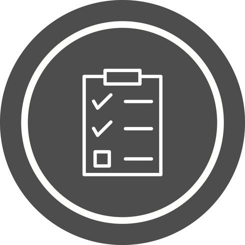 Checklista Icon Design vektor