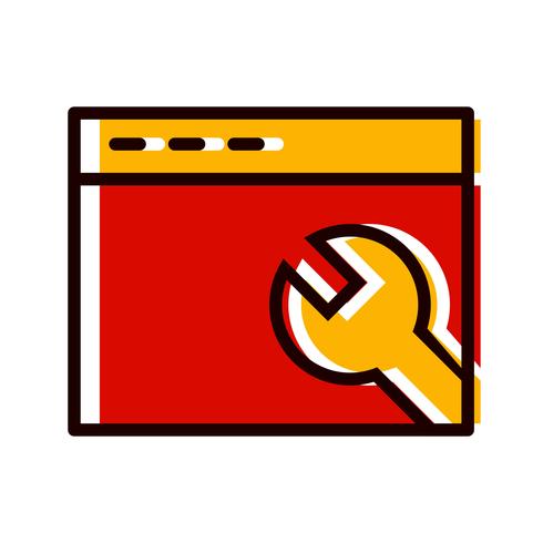 Browsereinstellungen-Icon-Design vektor