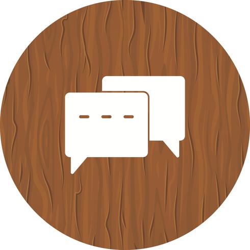 Konversation Icon Design vektor