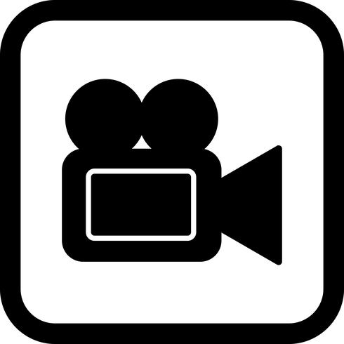 Videokamera-Icon-Design vektor