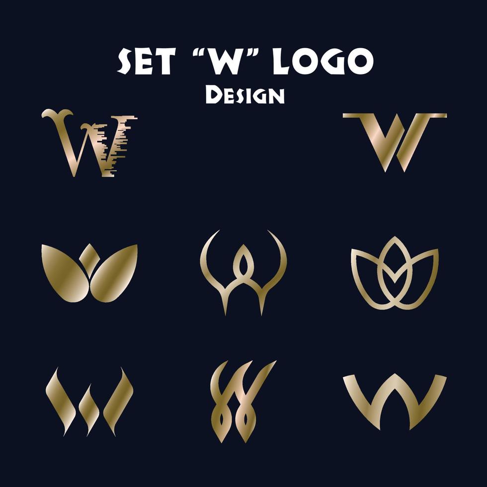 w Logo-Design vektor