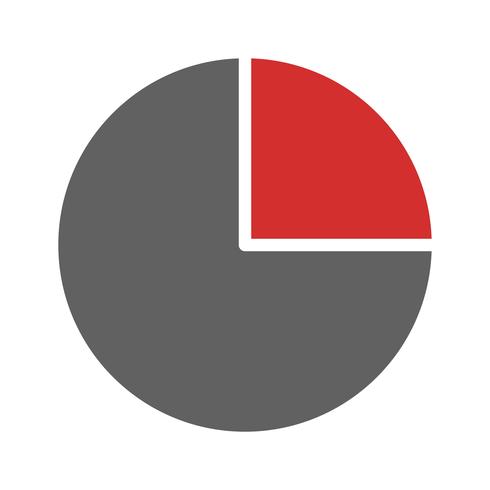 Kreisdiagramm-Ikonendesign vektor