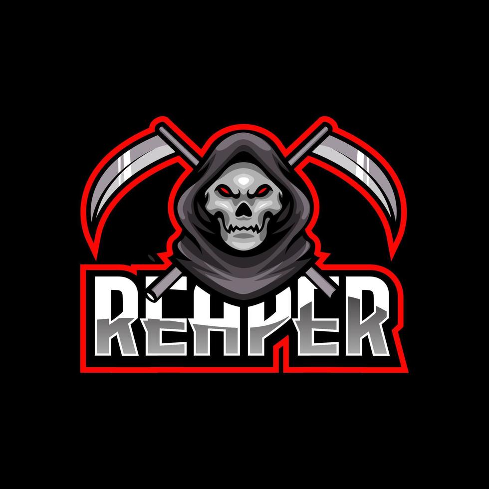 reaper esport logotyp vektor