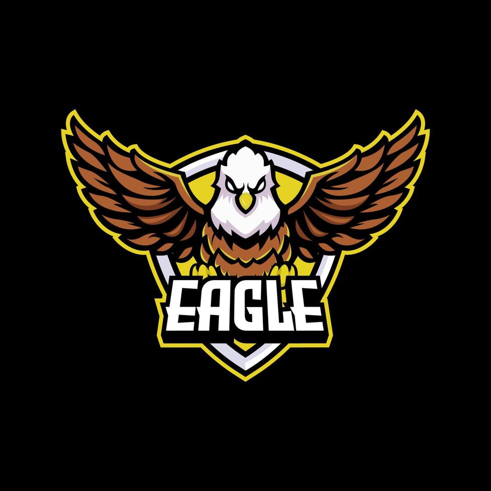 eagle esport logotyp mall vektor