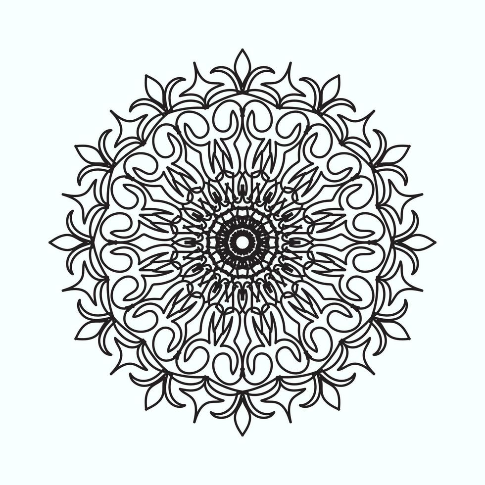 handgezeichnetes Mandala. Dekoration in ethnisch orientalischem Gekritzelornament vektor