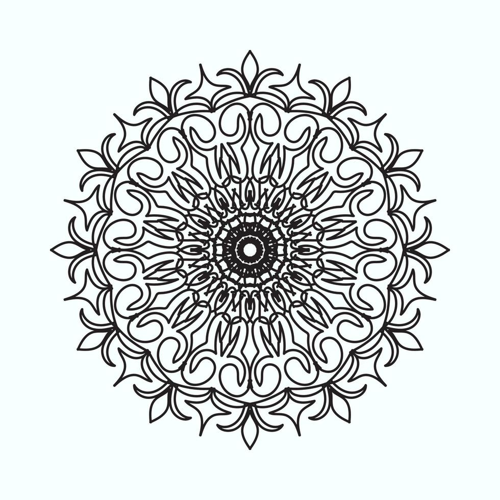 handritad mandala. dekoration i etniska orientaliska doodle prydnad vektor