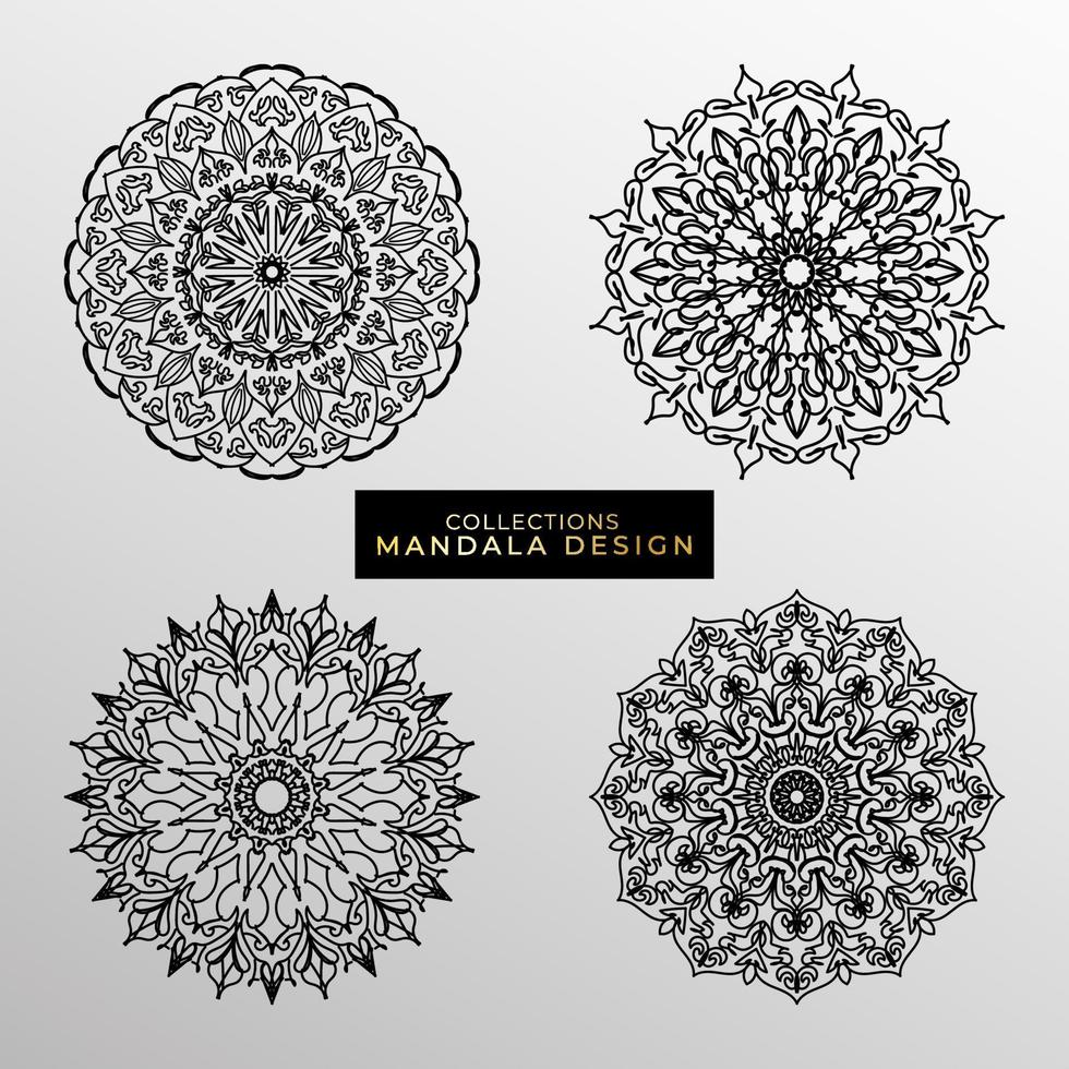 Vektor runden abstrakten Kreis. Mandala-Stil.