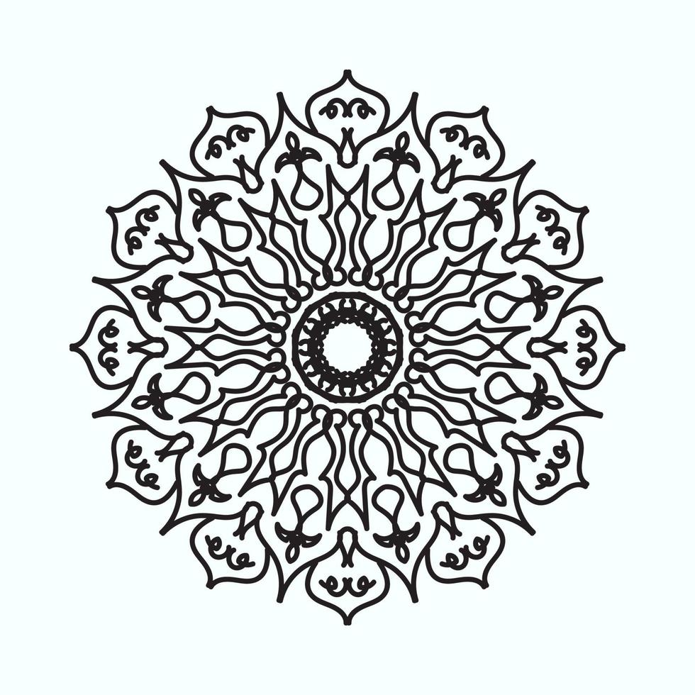 handgezeichnetes Mandala. Dekoration in ethnisch orientalischem Gekritzelornament vektor