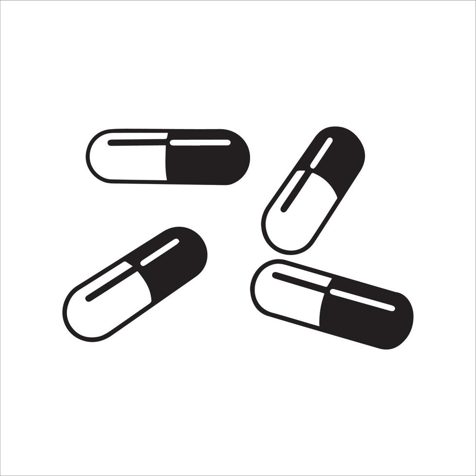 medicin piller kapsel vektor designillustration