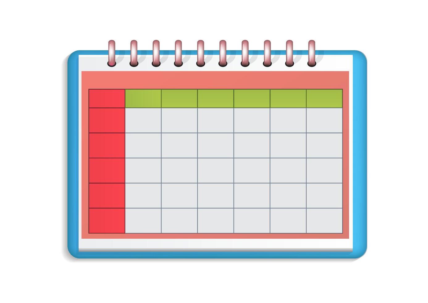 kalender ikon isolerad vektor