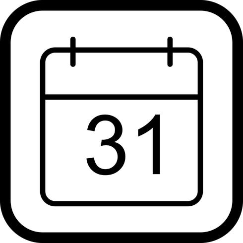 Kalender Icon Design vektor