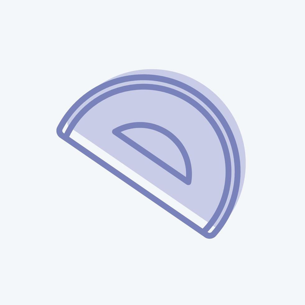 gradskiva ikon i trendig tvåfärgad stil isolerad på mjuk blå bakgrund vektor