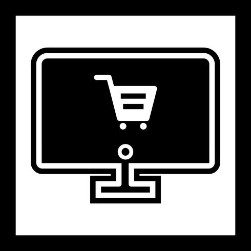 Online-Shopping-Icon-Design vektor