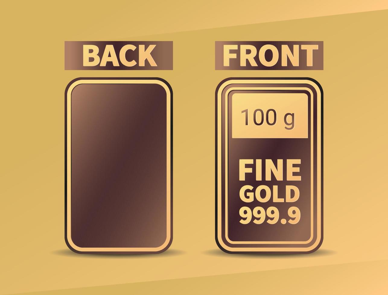 Golddesign 999,9 Reinheitsgold vektor