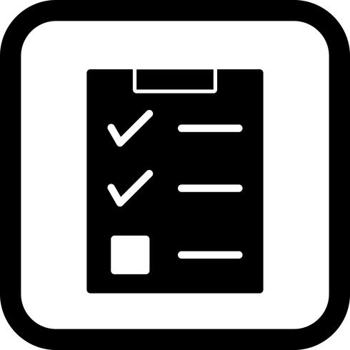 Checklista Icon Design vektor