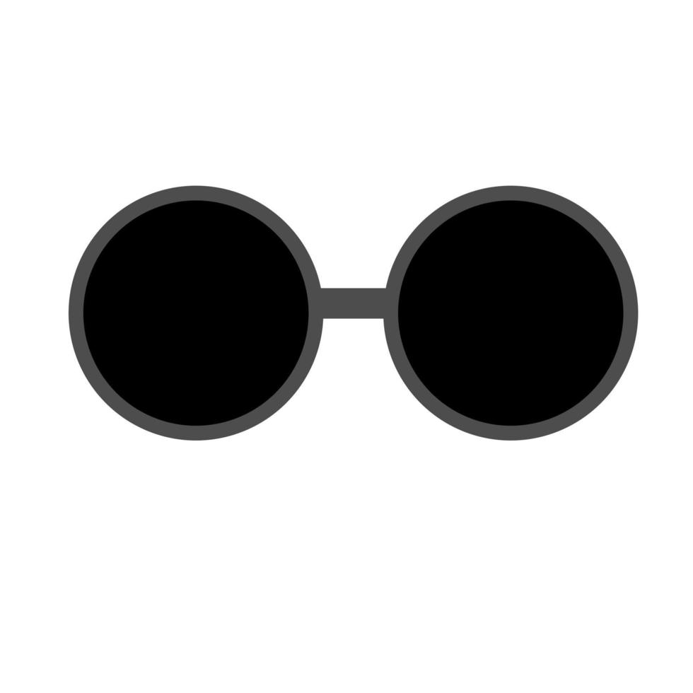 schwarze Brille Vektor-Symbol. schwarze Brille. vektor