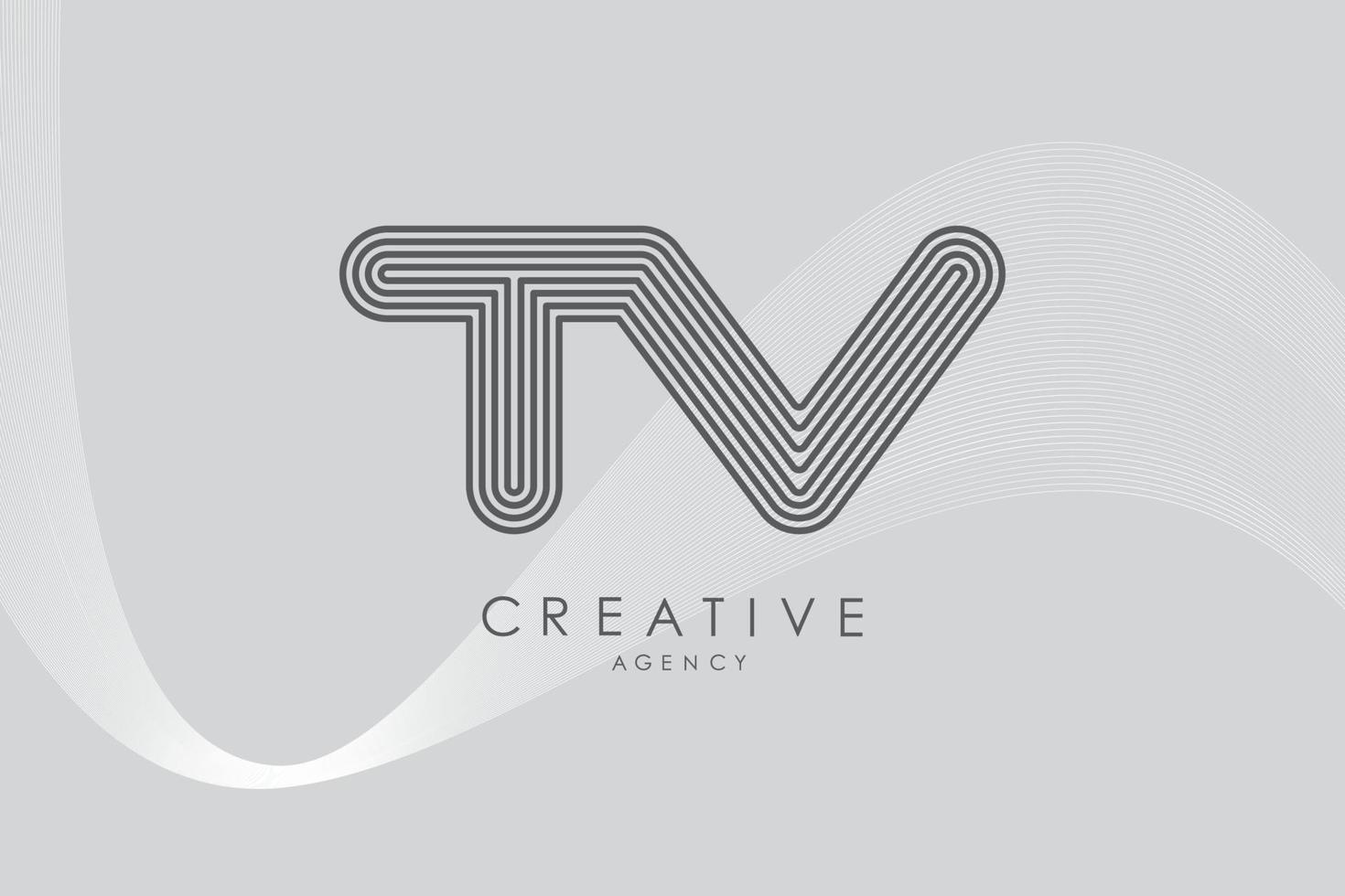 abstraktes geometrisches TV-Logo geometrische Formen Teamwork Team gefaltet vektor
