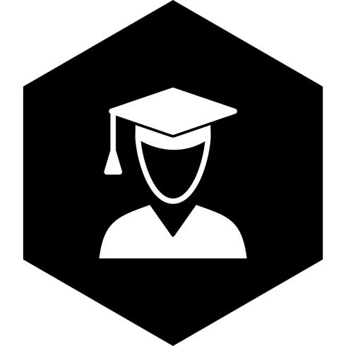 Männliche Student Icon Design vektor